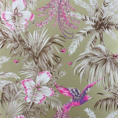 Papel Pintado W6655-02-bird of paradise - MATTHEW WILLIAMSON