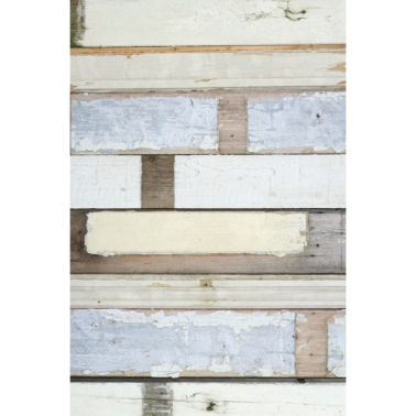 Papel Pintado Scrapwood White - STUDIO DITTE