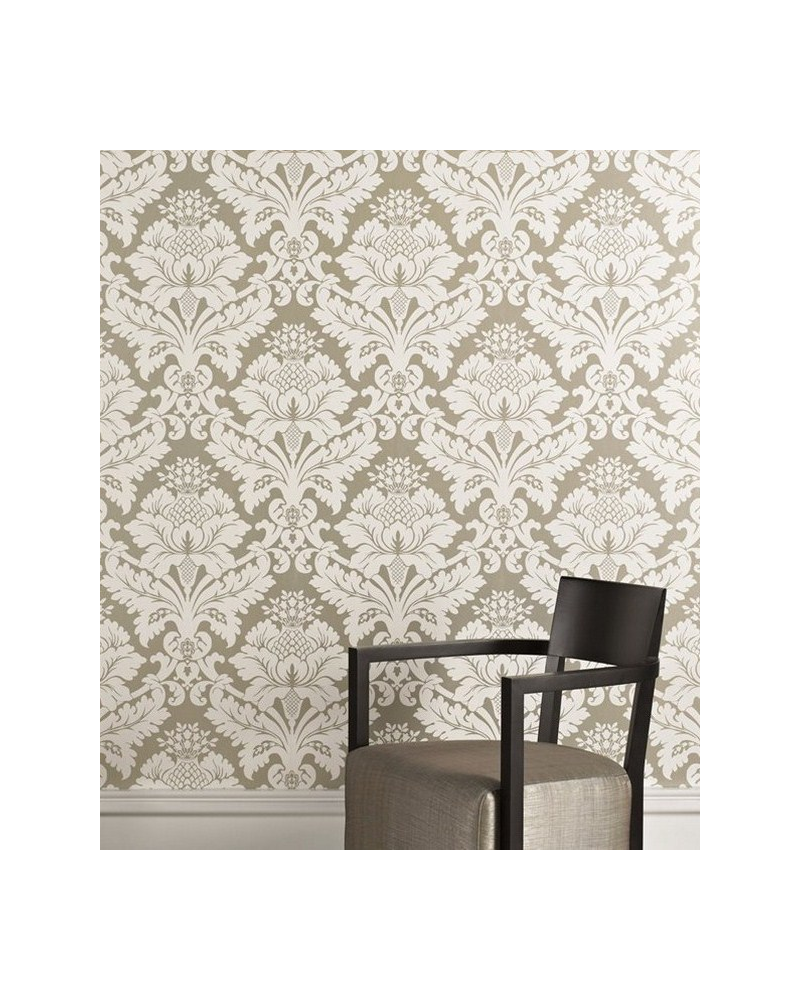 Papel Pintado non troppo-plata - EQUIPO DRT