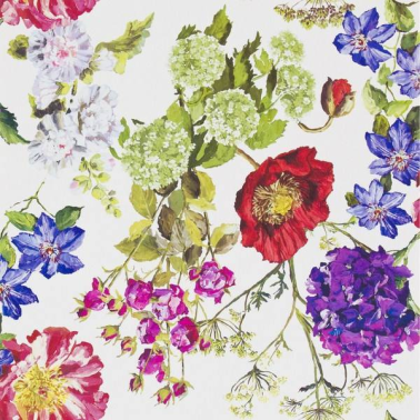 Papel Pintado P623-02 ALEXANDRIA - MAGENTA - Designers Guild