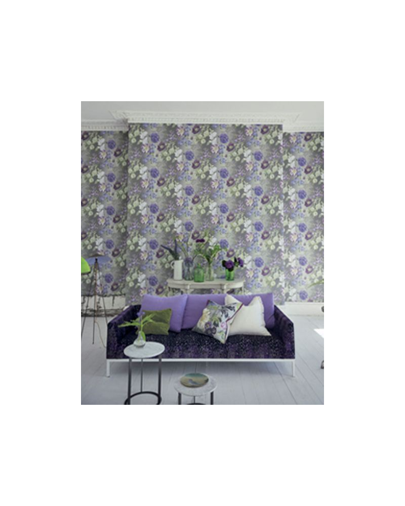 Papel Pintado P623-02 ALEXANDRIA - MAGENTA - Designers Guild