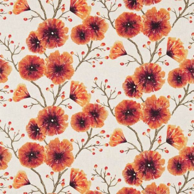 Tela HAMA120346-kabala-papaya Harlequin