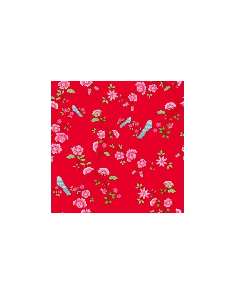 Papel Pintado Bird Branches Red 2000113 - COORDONNE Papel Pintado Bird Branches Red 2000113 - COORDONNE