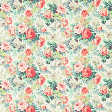 Tela CHELSEA DVIN224322-coral esmerald Sanderson