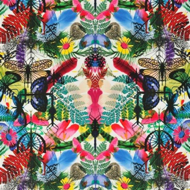 Tela FCL2275-01 CARIBE - PERROQUET CHRISTIAN LACROIX