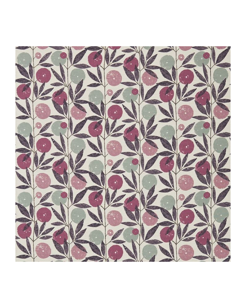 Tela NFIK120360-blomma-heather damson stone SCION