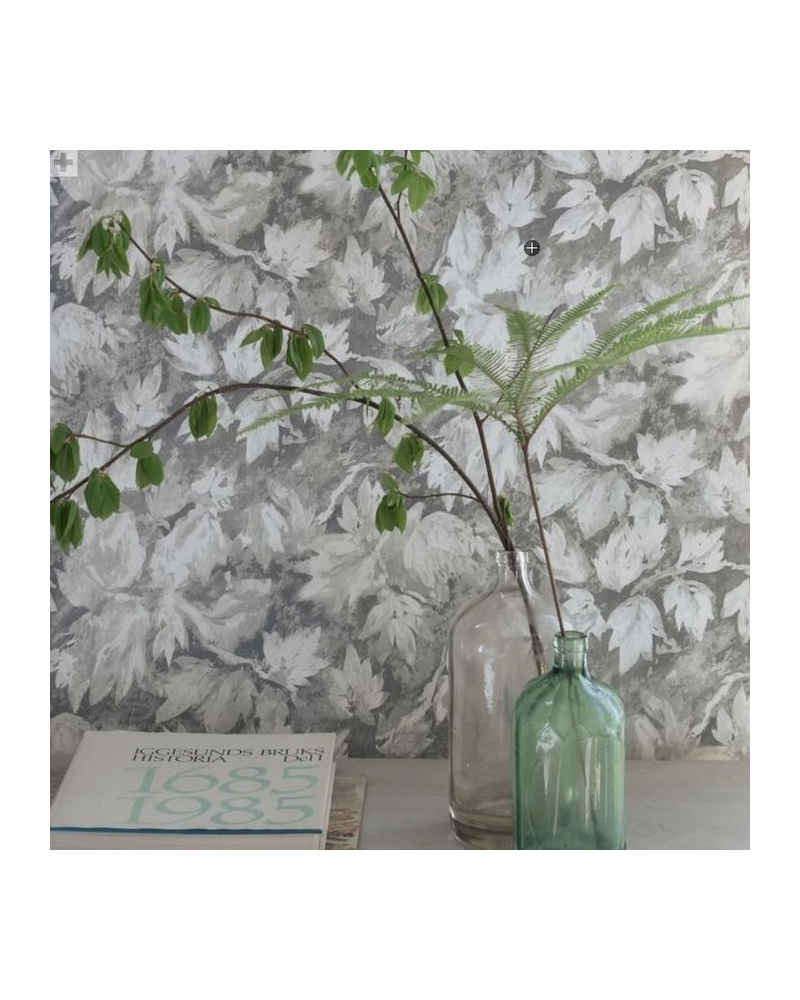 Papel Pintado PDG679-05 FRESCO LEAF - PEARL - Designers Guild