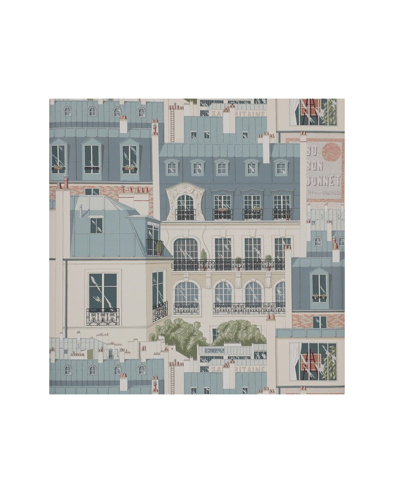 Papel Pintado Les Toits de Paris 03082-01 Vert de Gris - MANUEL CANOVAS