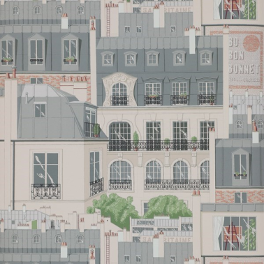 Papel Pintado Les Toits de Paris 03082-02 Ardoise - MANUEL CANOVAS