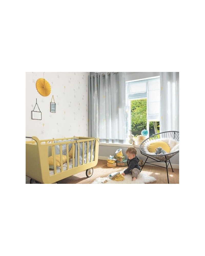 Tela MWS80042638 POIS JAUNE MOUTARDE Casadeco