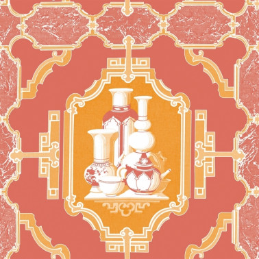 Papel Pintado GDW-5445-002 Porcelanas Pomelo - GASTON Y DANIELA
