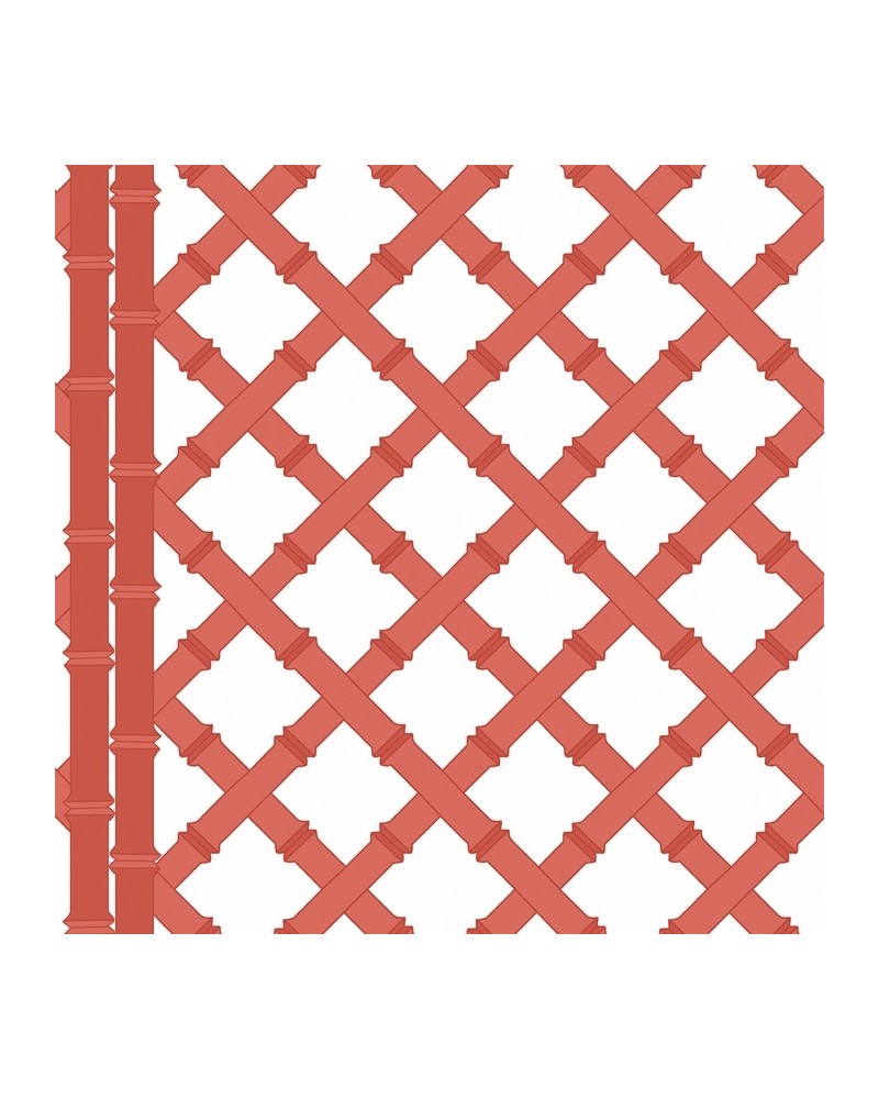 Papel Pintado GDW-5455-003 Trellis Blanco-Pomelo - GASTON Y DANIELA Papel Pintado GDW-5455-003 Trellis Blanco-Pomelo - GASTON Y DANIELA