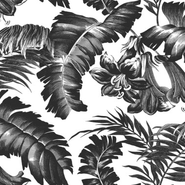 Papel Pintado GDW-5449-005 Plantation Negro - GASTON Y DANIELA