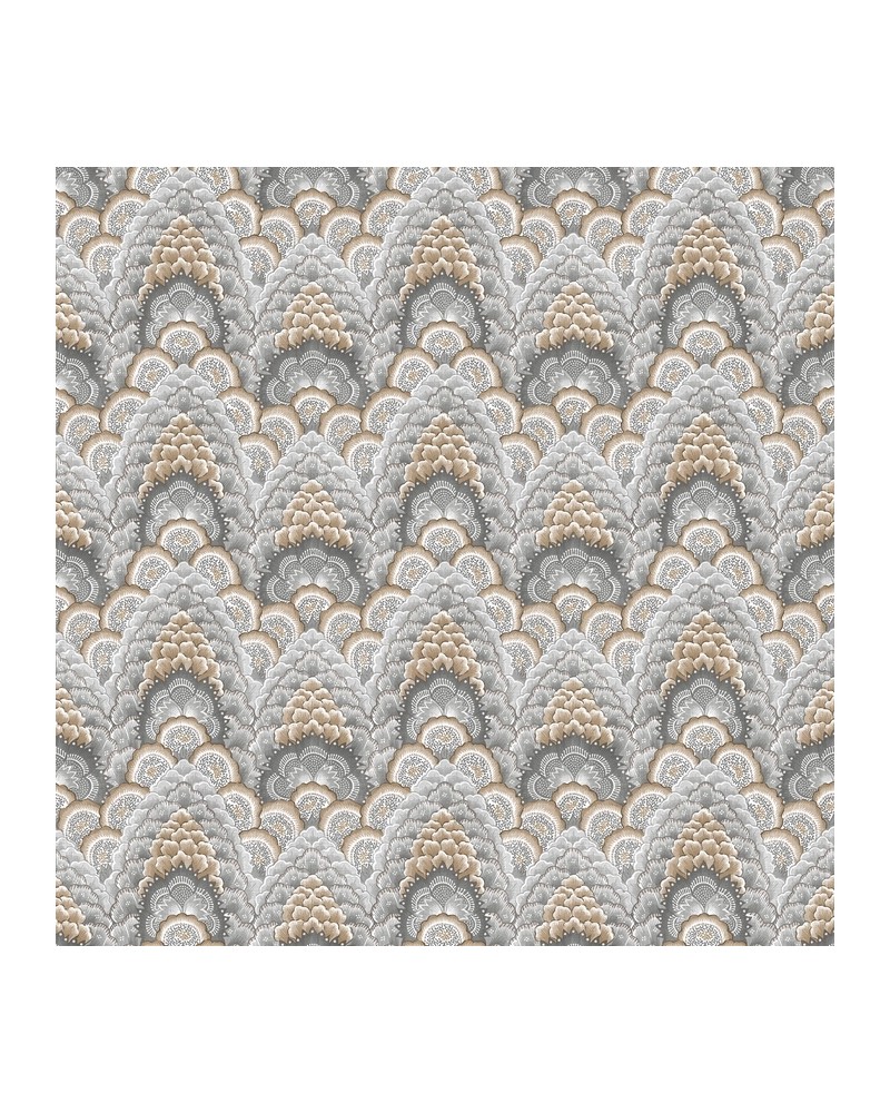 Papel Pintado GDW-5447-001 Ganges Gris-Marrón - GASTON Y DANIELA Papel Pintado GDW-5447-001 Ganges Gris-Marrón - GASTON Y DANIELA