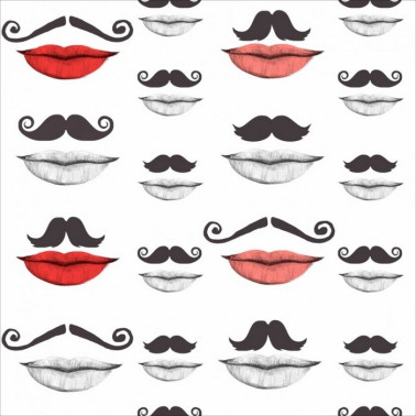 MOUSTACHE AND LIPS WP20084