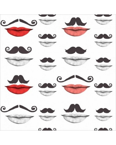 MOUSTACHE AND LIPS WP20084