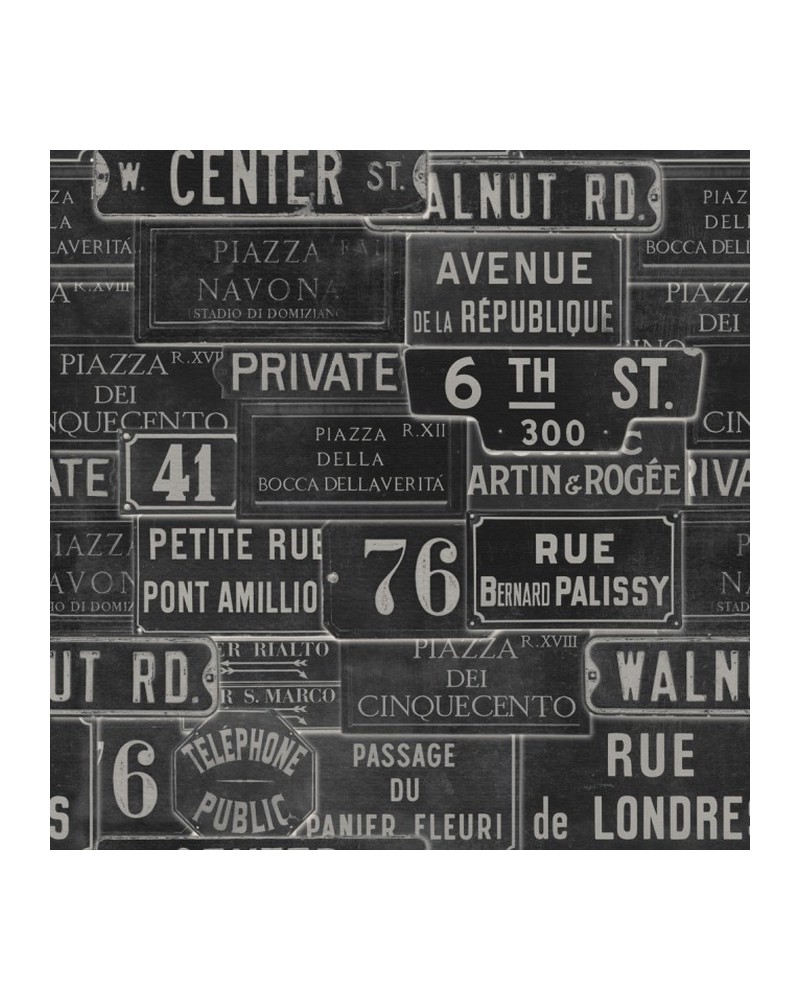 VINTAGE SIGNS ANTHRACITE WP20037