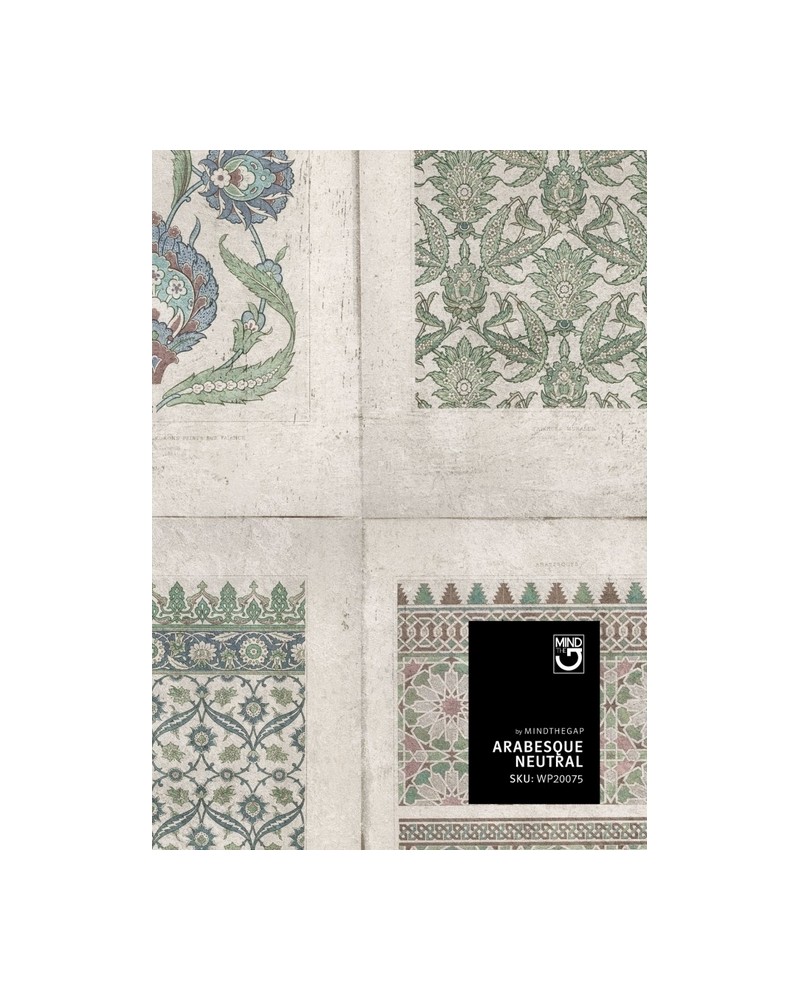 Papel Pintado ARABESQUES NEUTRAL WP20076 - MIND THE GAP