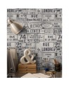 Papel Pintado STREET SIGNS NEUTRAL WP20035 - MIND THE GAP