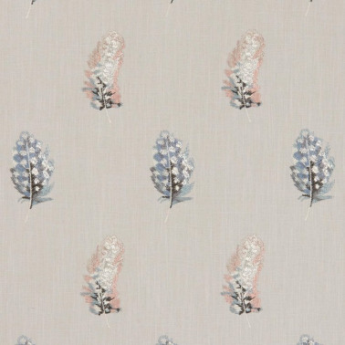 Tela F1082-01 PLUMIS BLUSH LINEN CLARKE & CLARKE