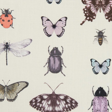 Tela F1093-03 PAPILIO HEATHER IVORY CLARKE & CLARKE