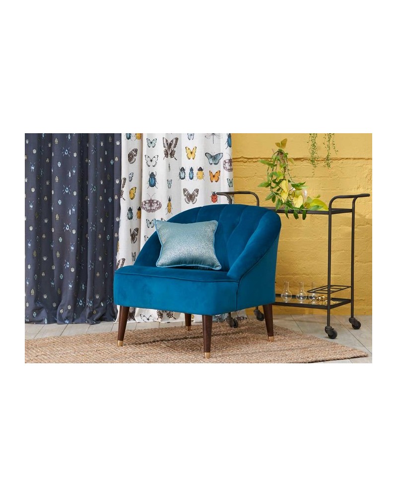 Tela F1095-01 BEETLE CHARCOAL NATURAL CLARKE & CLARKE