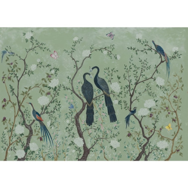 Papel Pintado 6600090 EDO MINT MURAL - COORDONNE