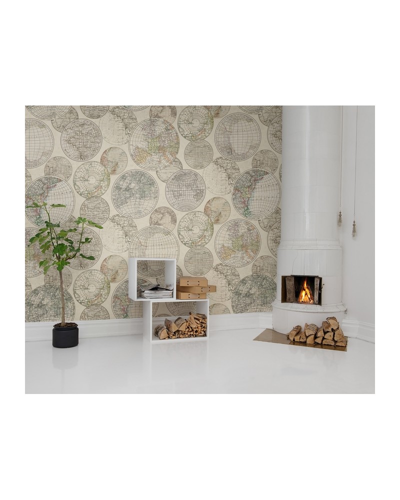 Papel Pintado NO 5 - Maps R13881 - REBEL WALLS