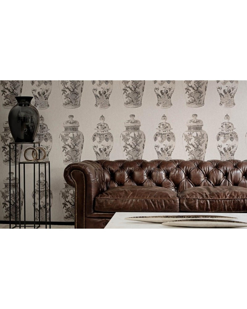 Papel Pintado 80001 POTERIE - FLAMANT