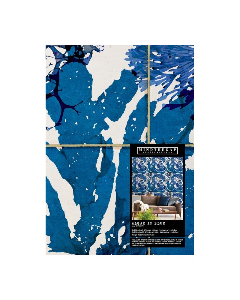 Papel Pintado ALGAE IN BLUE WP20179 - MIND THE GAP