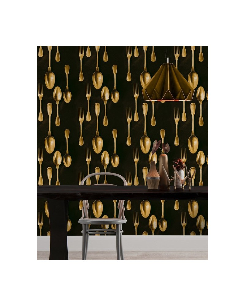 Papel Pintado CUTLERY Brass WP20246 - MIND THE GAP
