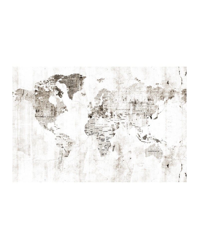 Papel Pintado 6500106 NEWSPAPER MAP SEPIA - COORDONNE