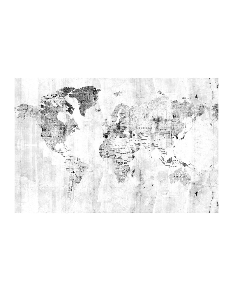 6500107 NEWSPAPER MAP WHITE