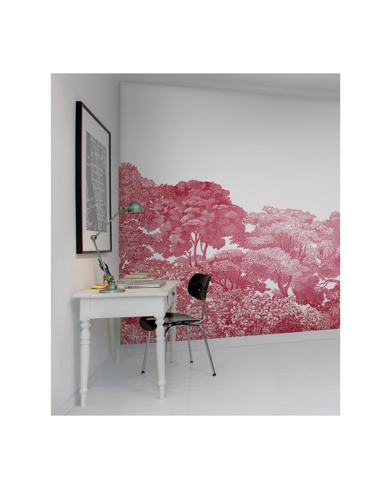 R13056-8 BELLEWOOD CRIMSON TOILE