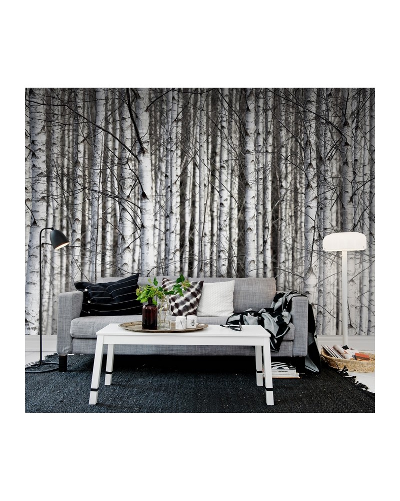 Papel Pintado R13031-8 BIRCH TRUNKS - REBEL WALLS