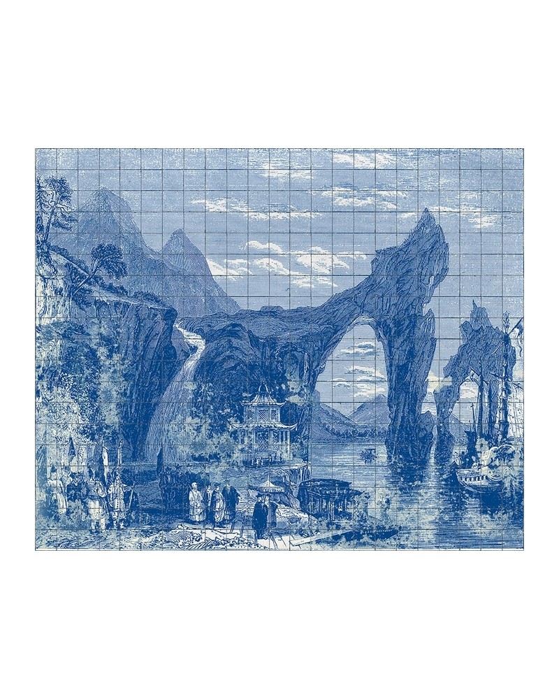 6800607 ILLUSTRATION TILES INDIGO