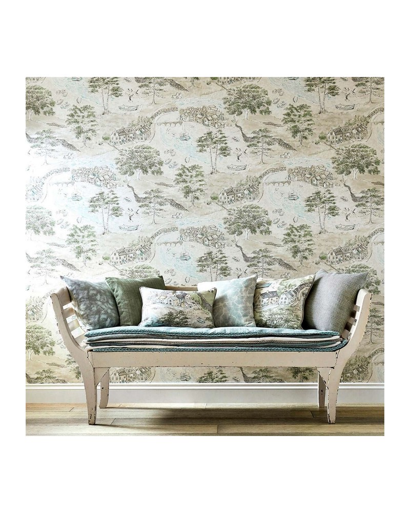 Papel Pintado SEA HOUSES DEBB216491 - Sanderson