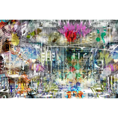 Papel Pintado R10623 Cartoon City, graffiti - REBEL WALLS