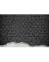 Papel Pintado R12222 Well-Worn Brick Wall, black - REBEL WALLS