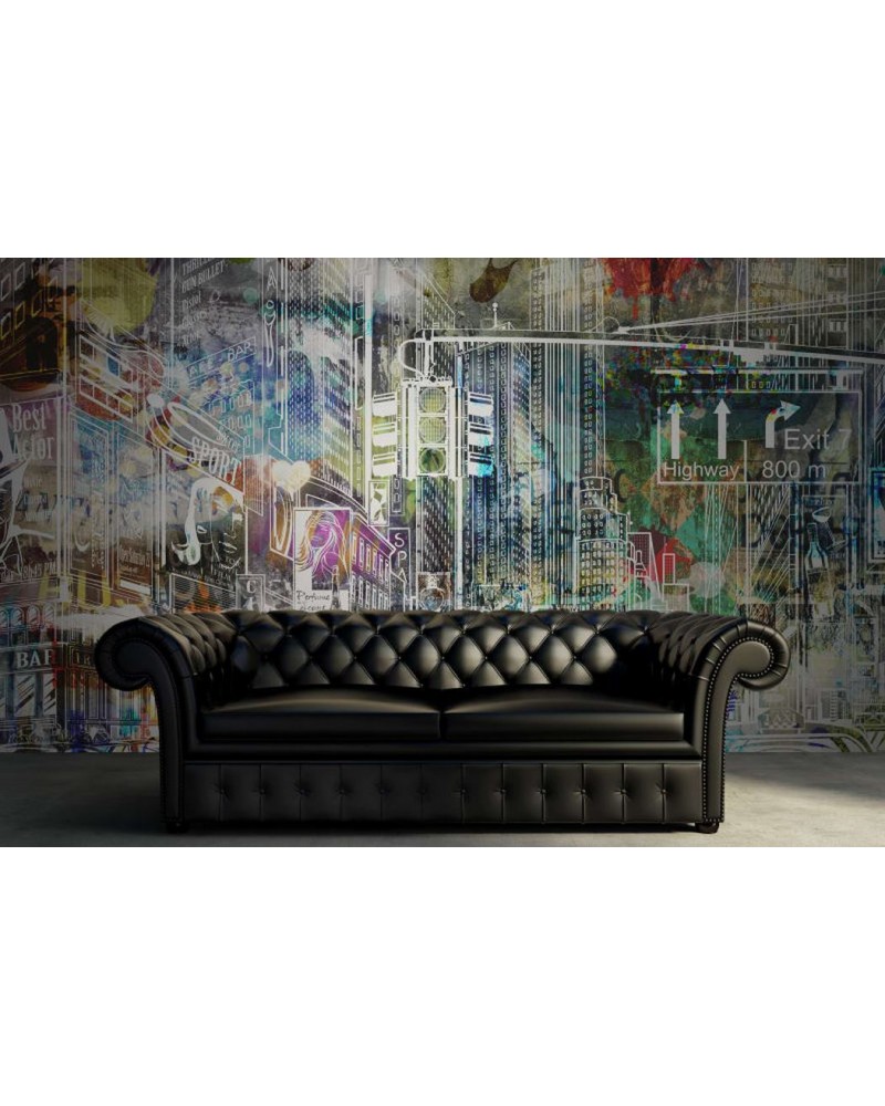 Papel Pintado R10623 Cartoon City, graffiti - REBEL WALLS