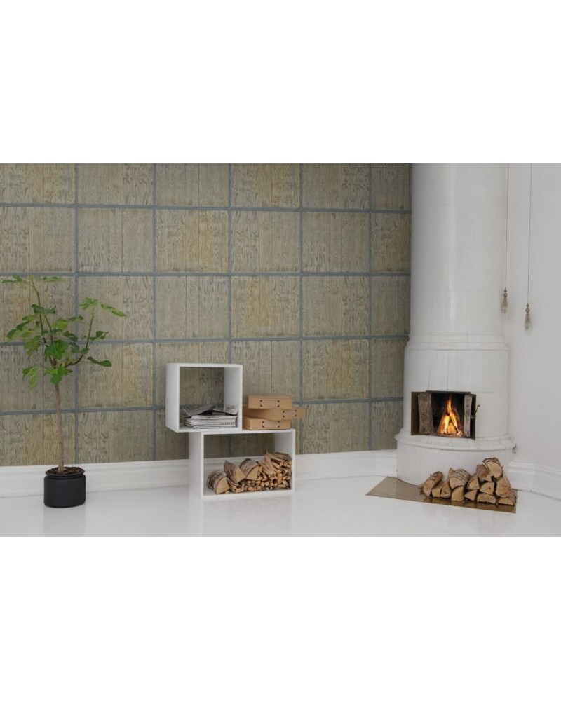 Papel Pintado R10971 Wooden Frames - REBEL WALLS