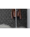 Papel Pintado R12222 Well-Worn Brick Wall, black - REBEL WALLS