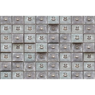 Papel Pintado R12831 Concrete Trellis, grey - REBEL WALLS