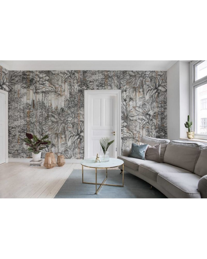 Papel Pintado R14702 Secret Garden, Bali Boards - REBEL WALLS