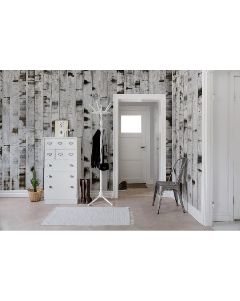 Papel Pintado R15221 Metal Birch - REBEL WALLS