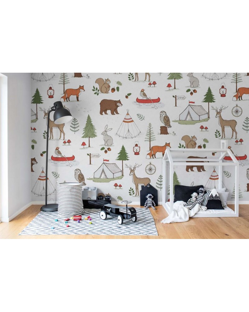 Papel Pintado R15311 Camping Trip - REBEL WALLS