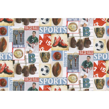 Papel Pintado R15561 Sports Junkie - REBEL WALLS
