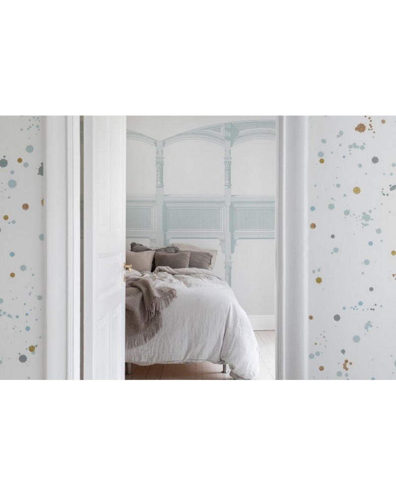 Papel Pintado R15512 Chubby Cherubs, Blue - REBEL WALLS