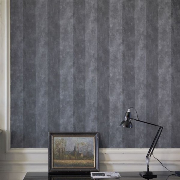 PDG720/24 PARCHMENT STRIPE - NOTTING HILL SLATE