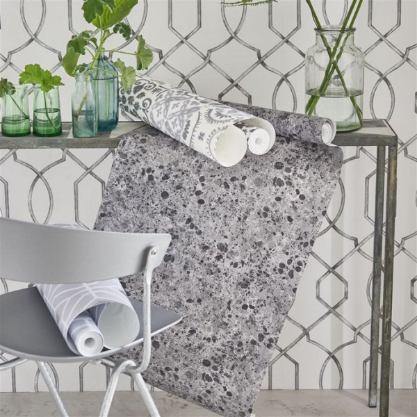 Papel Pintado PDG1025/06 LUSTRO ZINC - Designers Guild